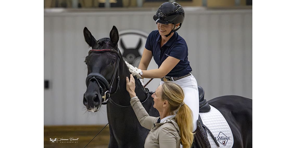 Sabine Schut-Kery teaching a masterclass at World Equestrian Center, Ocala